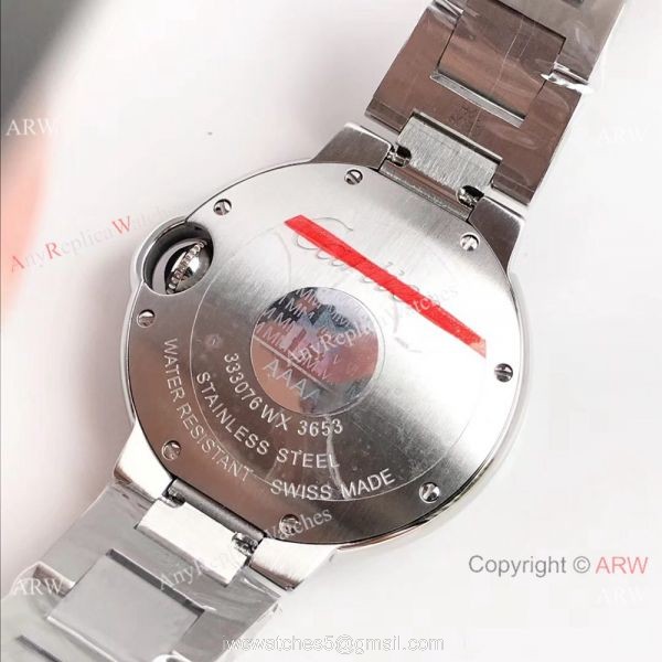 AAA Fake Cartier Ballon Bleu Quartz Watch White Roman Dial 5