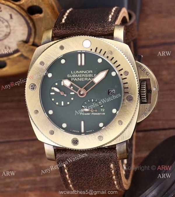 Panerai New Copy Luminor Submersible Power Reserve Bronzo watch 5