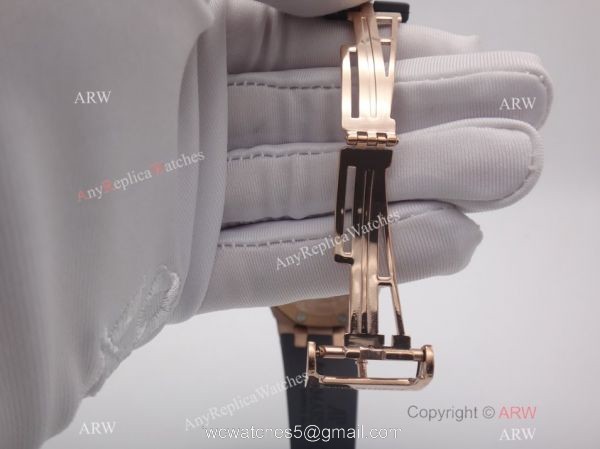 Audemars Piguet Royal Oak Offshore Replica Watch Rose Gold Red 8 Dial 5