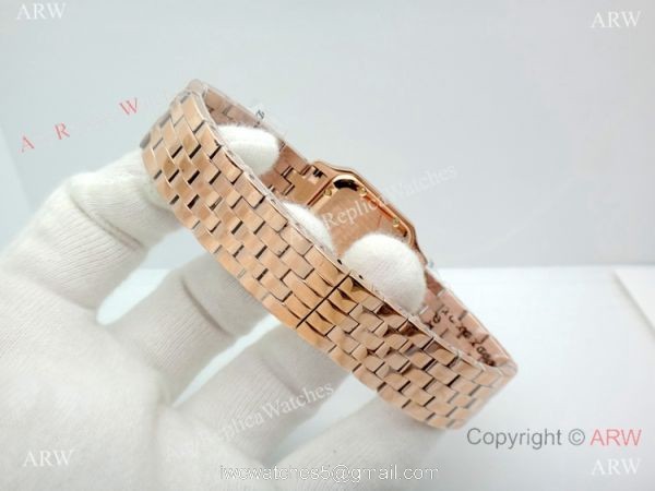 Panthere De Cartier Silver Dial Rose Gold watch 27mm Medium size 5