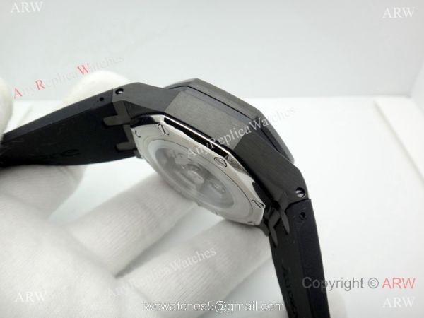 Solid Black Audemars Piguet Royal Oak Offshore Automatic Watch 5