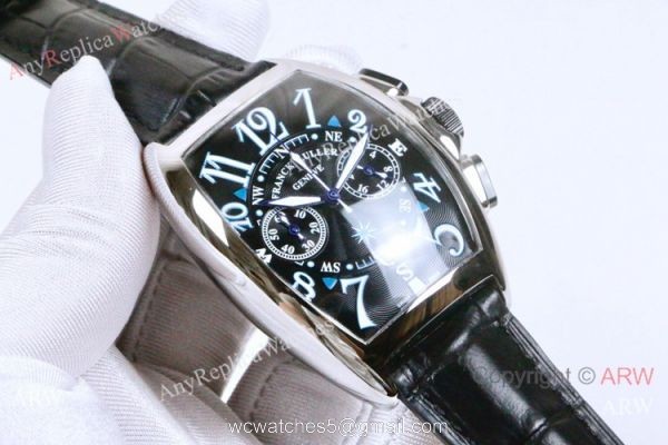 Franck Muller Mariner Chronograph Mens Watch SS Black Dial 5