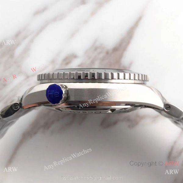 Swiss 8605 Omega Seamaster GMT 600m Replica Watch Blue Dial 5