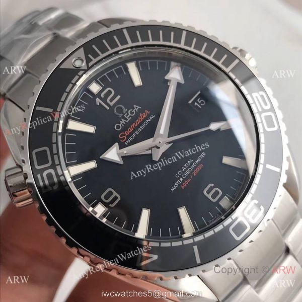 AAA Swiss Replica Omega Seamaster Planet Ocean 600m 8900 Watch SS Black Bezel 5