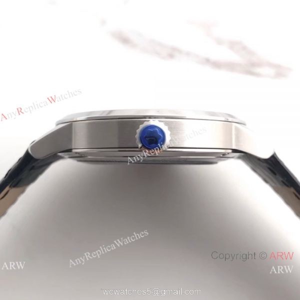 Montblanc Meisterstuck Date Automatic White Dial SS Replica Watch 5