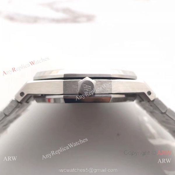 JF Factory Copy Audemars Piguet Royal Oak Frosted Case Grey Face 41mm Watch 5