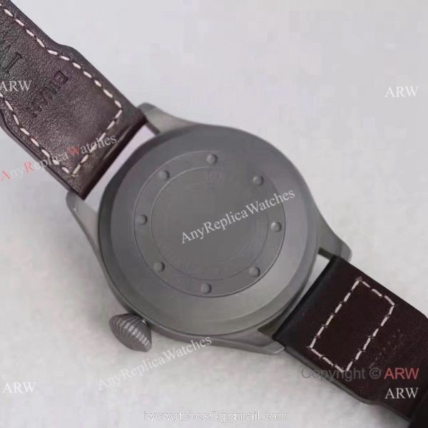New IWC Big Pilots Fake Watch 7 Days Power Reserve 46mm / Titanium Blue Dial 5