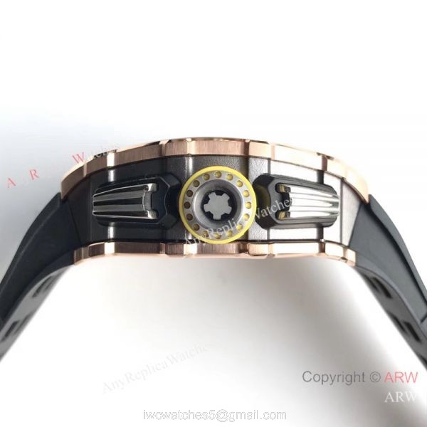 KV Factory Swiss Richard Mille RM 11-03 Flyback 7750 Watch Skeleton Dial Black Rubber 5