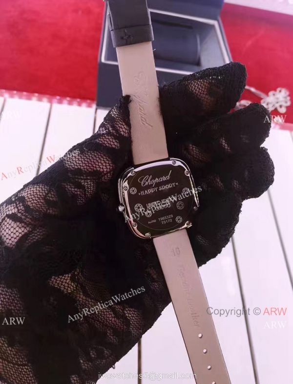 Swiss Quartz Happy Dreams Chopard Lady Watch Pink Leather Rose Gold 5