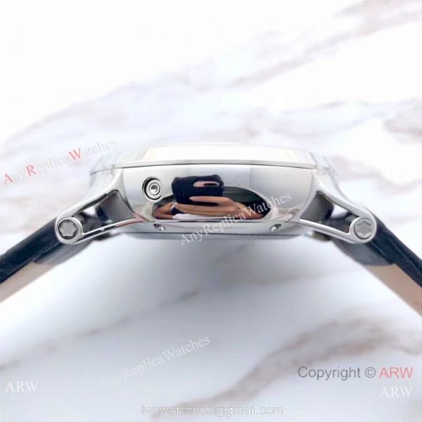 Mont Blanc Clone Timewalker SS Black Leather Strap Watch Swiss Grade 1 7750 Automatic 5