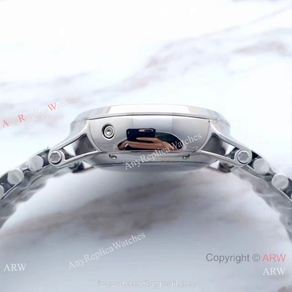 Swiss Grade 7750 Mont blanc Knock off Timewalker 316L Stainless Steel Black Face Watch 5