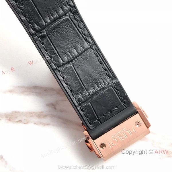 Swiss Grade 7750 Replica Hublot Big Bang Rose Gold 44mm Watch 5