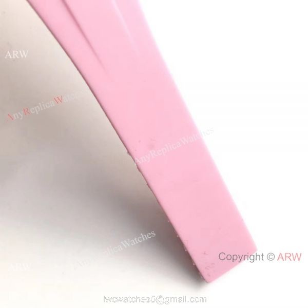 Copy Pink Face Pink Ceramic Bezel Pink Rolex Submariner Watch 40mm 5