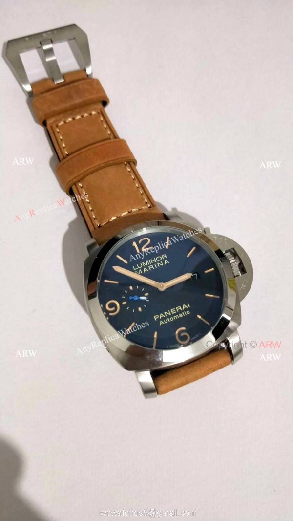 Replica Officine Panerai Pam1312 Luminor Marina Watch Black Dial 44mm 5