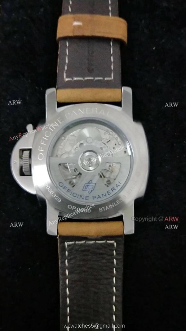 AAA Replica Luminor Panerai 10-Days GMT PAM 533 Watch Brown Leather Band 5