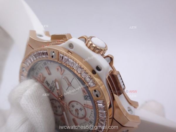 Hublot Geneve Big Bang Replica Watches w Diamond Bezel 41mm For Sale 5