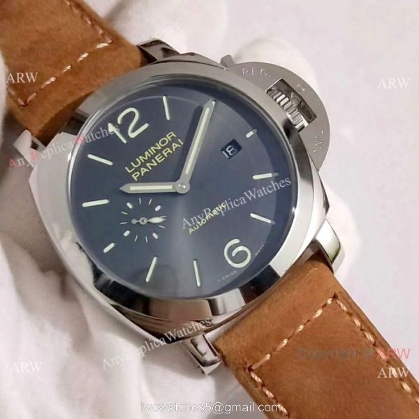 2019 New Panerai PAM 904 Luminor Due Watch Gray Rhodium Dial 5