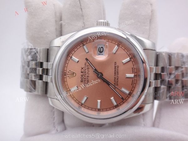 High Quality Replica Rolex Datejust Champagne Dial Jubilee Bracelet Watch 36mm 5