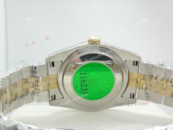 Rolex Oyster Perpetual Datejust Jubille Bracelet Black Rolex Dial Copy Watch 5