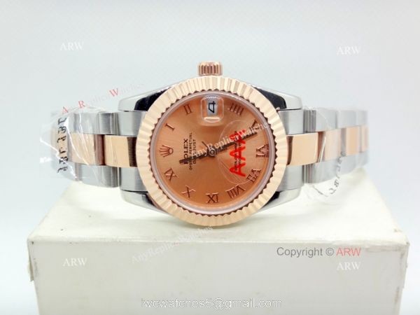 Rolex Salmon Dial Datejust Replica Watches For Sale 5