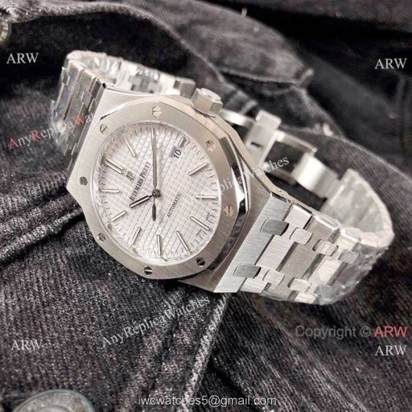Best Quality Audemars Piguet Royal Oak Replica Watches 42mm Stainless Steel White Face 5