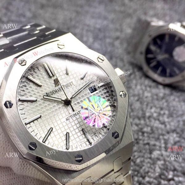 AAA Quality Audemars Piguet Royal Oak Stainless Steel Watches Silver Dial 5