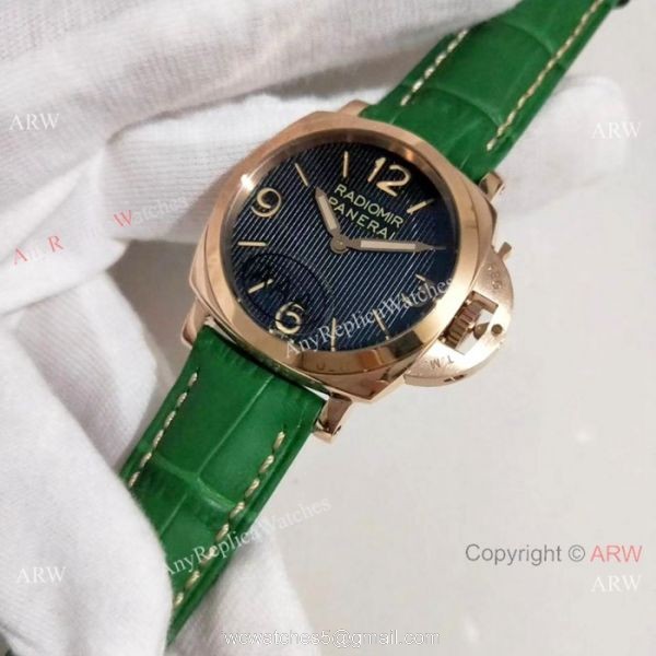 Copy Panerai Radiomir Rose Gold Women Watch Quartz Movement 5