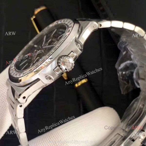 New Copy Patek Philippe Nautilus Stainless Steel Hollow Watches 5