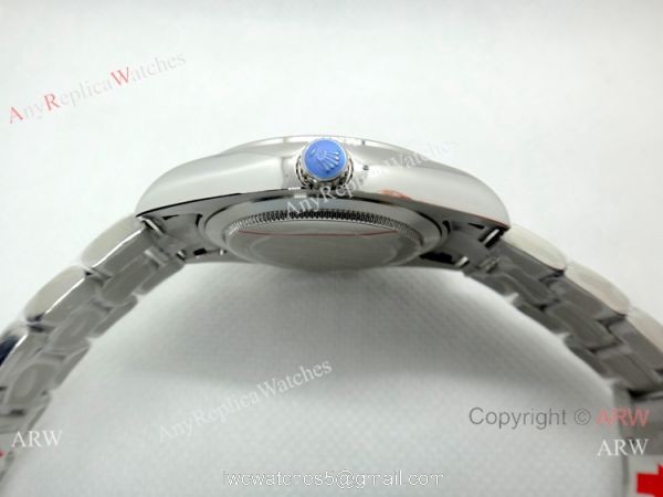 Rolex Day Date Ice Blue Replica Watch 40mm Stainless Steel Arabic Scripts Dial 5