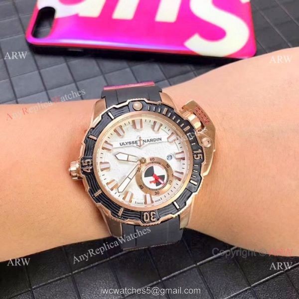 New Ulysse Nardin Deep Dive Hammerhead Shark Limited Edition Watch Copy Rose Gold White Dial 5