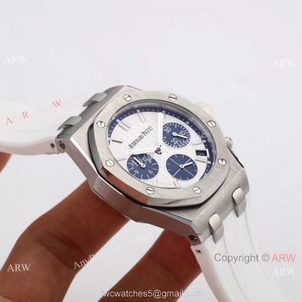 Audemars Piguet Replica Royal Oak Offshore Ladies Watch SS White Dial 5