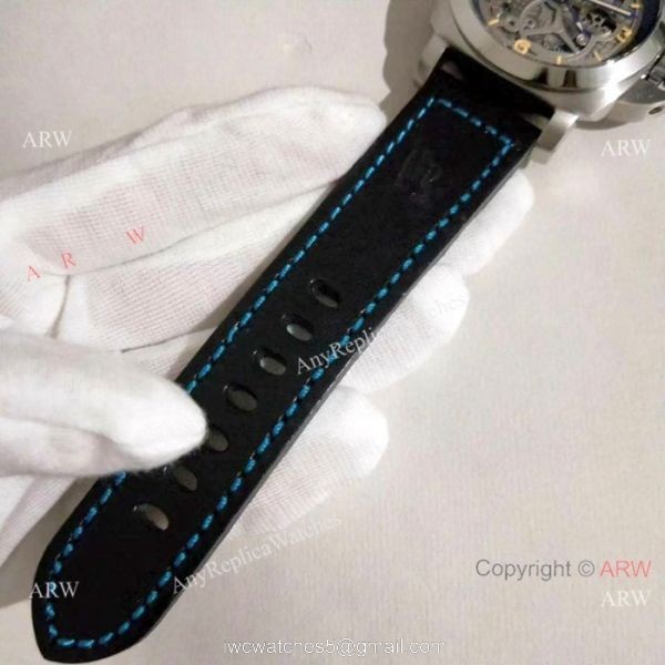 AAA Replica Panerai Luminor GMT 47MM Watch SS Skeleton 5