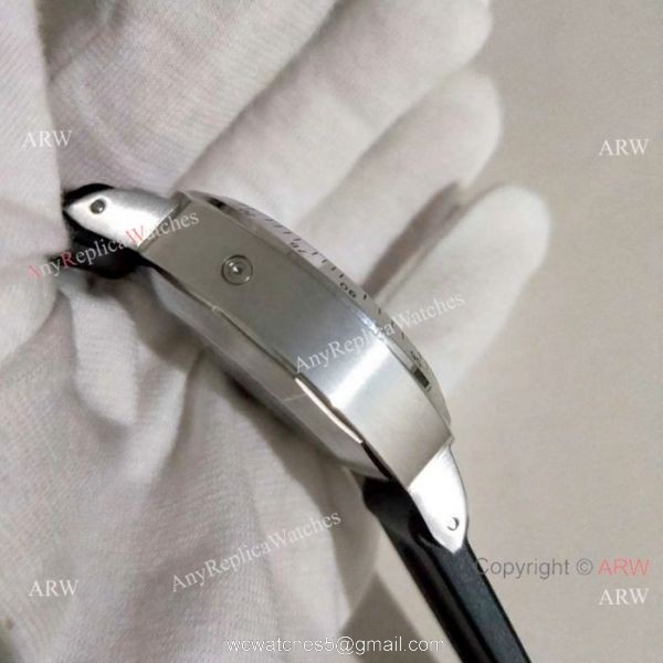 Copy Officine Panerai Firenze 1860 Quartz Watch SS Black Rubber Strap 5