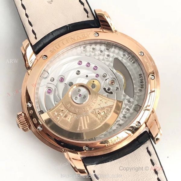 Swiss Copy Audemars Piguet Royal Millenary Rose Gold Diamond Watches 4101 Movement 5