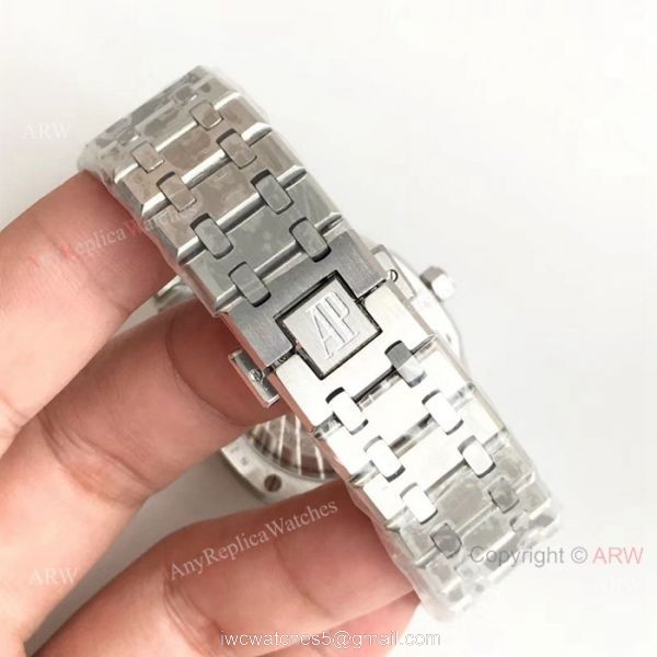 Swiss Copy Audemars Piguet Royal Oak Extra-Thin Tourbillon Blue Dial Watch 2924 Movement 5