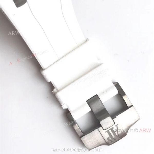 JF Replica Audemars Piguet Royal Oak Offshore Swiss 3126 Watch White Ceramic Case 5