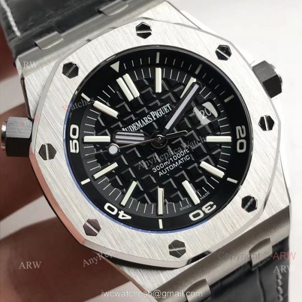 BF Replica Audemars Piguet Divers Swiss 3120 Watches Stainless Steel White Face 5