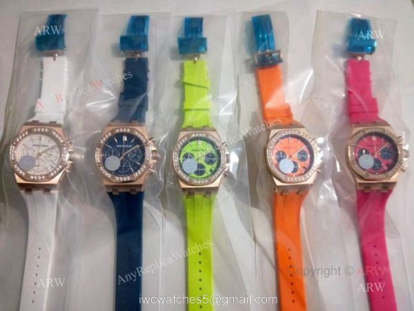 Copy Audemars Piguet Royal Oak Offshore Lady Watches Rose Gold Diamond 5