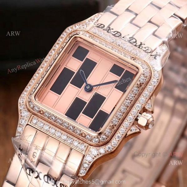 New Fake Cartier Panthere Limited Edition Watches Two Tone Rose Gold 5