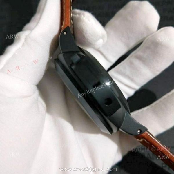 New Luminor Marina Panerai Black PVD Watch PAM00661 5