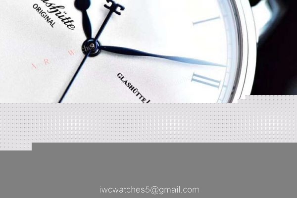 Swiss Replica Glashutte Senator Panorama Date Moon Phase Watch SS White Dial 5