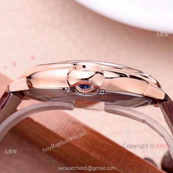 New Style Rose Gold Cartier Ballon Bleu De Moon Phase Automatic Watch 5