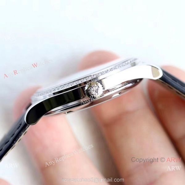 Swiss Grade Patek Philippe Calatrava 5296G-010 Copy Watches Black Dial 5