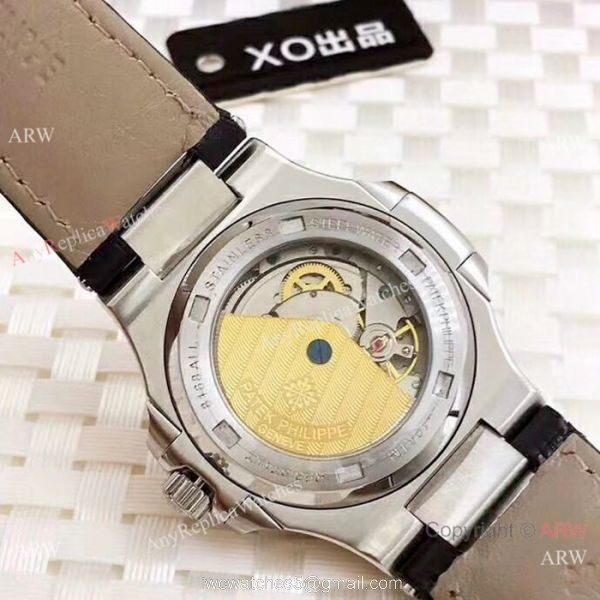 Copy Patek Philippe Automatic Nautilus Wristwatch SS Gray Dial 5
