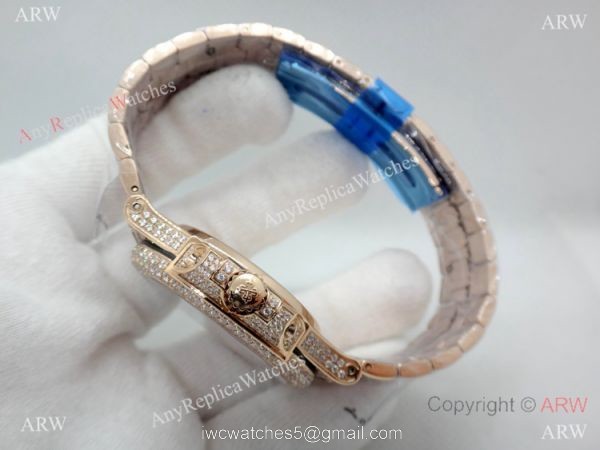 Highest Quality Patek Philippe 5719 Nautilus Jumbo Watch Rose Gold Full Diamond 5