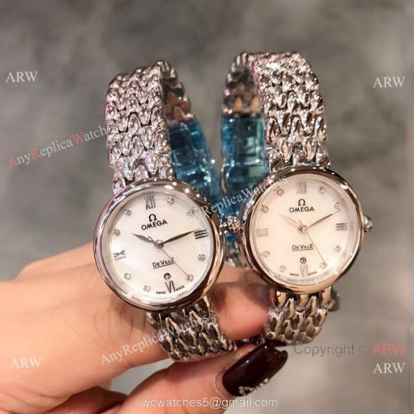 Replica Omega De Ville Dewdrop ladies Watch Stainless Steel 5