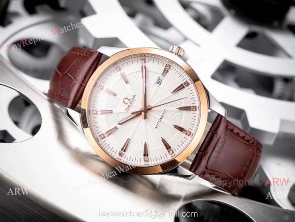 New Replica Omega Automatic Watches SS Gold Markers 5