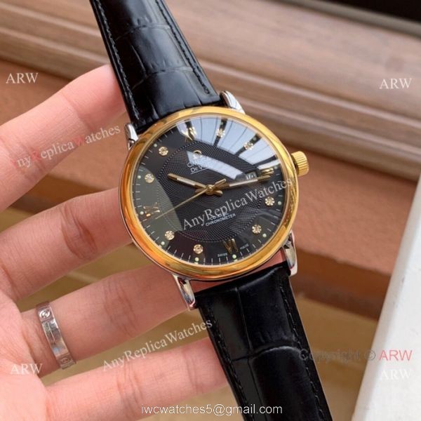 New Style Omega DeVille Automatic Watches Two Tone White Face 5