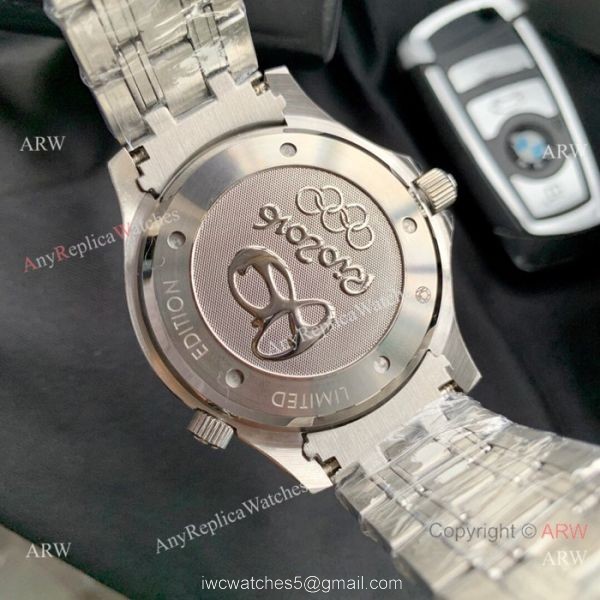 Omega Replica Watches James Bond Stainless steel Colorful bezel 5