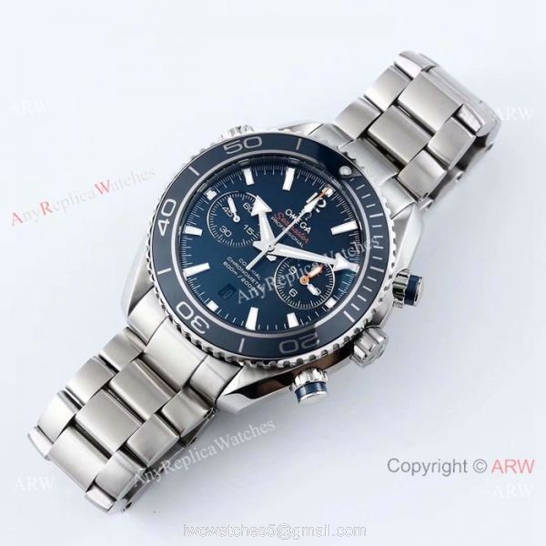 Omega Seamaster Planet Ocean 600m Stainless Steel BLUE Dial Watch Swiss 9300 Replica 5